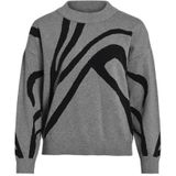 Vila - Tif Jacquard - Trui - Regular Fit - Lange Mouwen