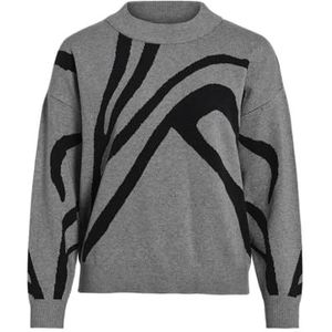 Vila - Tif Jacquard - Trui - Regular Fit - Lange Mouwen