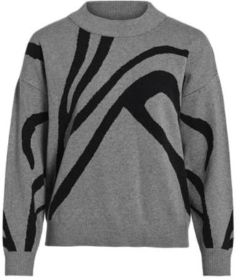 Vila - Tif Jacquard - Trui - Regular Fit - Lange Mouwen