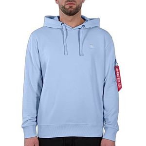 ALPHA INDUSTRIES X-Fit Hoody Capuchontrui, lichtblauw, XXS Uniseks Volwassenen, Lichtblauw, XXS