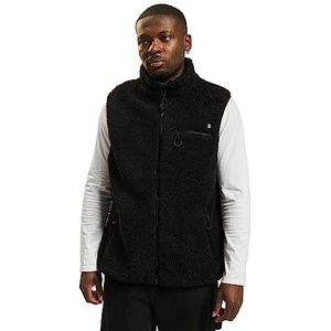 Brandit Teddy fleece vest winter met fleece voering jacht army outdoor pluche vest, zwart, 3XL