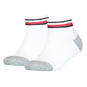 Tommy Hilfiger Uniseks kindersokken (set van 2), wit, 27