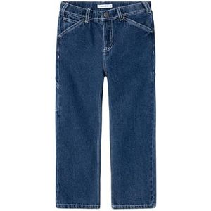 NAME IT Boy Cargojeans, straight fit, Dark Blue Denim 1, 122