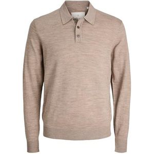Jack & Jones - Trui - Greige - Knitwear - Lange Mouw