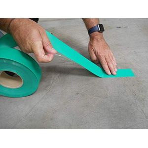 Tarifold Het 197785 extra sterk plakband voor bodem, signalisering en markering, Expert Tape (50 mm x 48 m) PVC 350μ, houdt de veiligheid afstand, groen