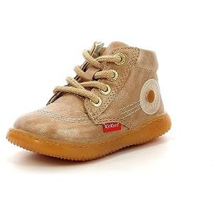 KICKERS Kickbubbly enkellaarzen voor kinderen, uniseks, champagne, 23 EU