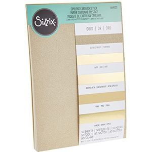 Sizzix - Surfacez Opulent Cardstock - A4 - Goud - 50 Vellen