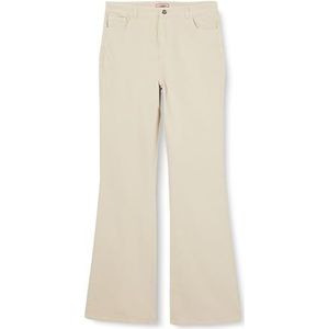 Joe Browns Dames Essentials Ecru Hoge Taille Bootcut Flared Jeans, Beige, 12L, Ecru, 38