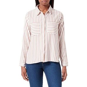 TOM TAILOR Denim Dames blouse met strepen 1033614, 30578 - Amber White Vertical Stripe, XL