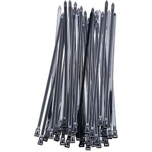 kwb 403495 kabelbinder herbruikbaar, meervoudig bruikbare kabels, stabiel nylon, 7,2 x 300 mm, zwart