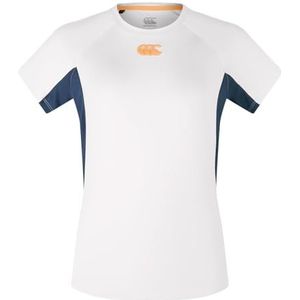 Canterbury Vapodri Superlight T-shirt voor jongens, Whitecap Grijs/Midnight Navy, 16 jaar