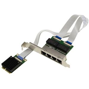 KALEA-INFORMATIQUE - Mini PCIe Quad Gigabit LAN Ethernet Netwerkkaart - 4-poorts - Intel I350 Chipset