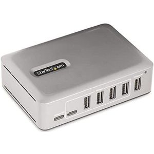 StarTech.com 7-Port Usb-C Hub - 5X Usb-A + 2X Usb-C - Self-Powered W/65W, W128427249 (2X Usb-C - Self-Powered W/65W Power Supply - Usb 3.1 10Gbps - Desktop/Laptop Usb Hub W/3Ft Usb-If Certified)