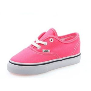 Vans Authentieke sneaker voor dames, Neon Pink True Wit, 27 EU