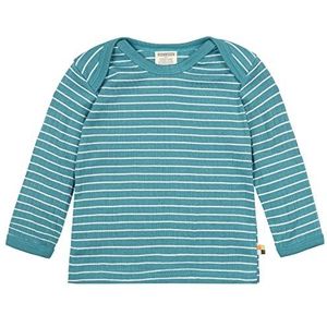 loud + proud Unisex kinderen Derby Rib, GOTS-gecertificeerd shirt, Topaz, 86-92