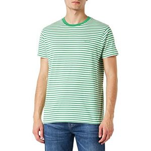 GANT Gestreept T-shirt voor heren, MID groen, standaard, Mid Green, S