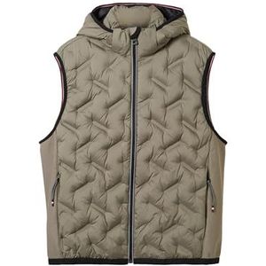 TOM TAILOR heren vest, 32097 - Smokey Olive Green, 3XL