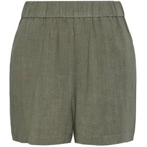 PIECES Pcvinsty Hw Linen Shorts Noos Linnen Shorts voor dames, diep lichen green, S