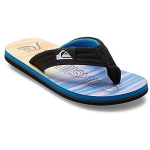 Quiksilver Molokai Layback sandaal, zwart/blauw/roze, 35 EU, Black Blue Pink, 35 EU