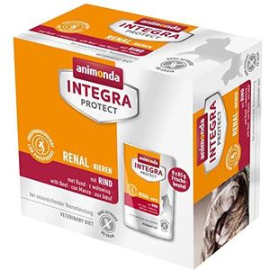 animonda Integra Protect Integra Protect Adult Renal natvoer voor katten, niervoer voor katten, niervoer voor katten bij nierinsufficiëntie, nat voer voor katten, met rundvlees, 8 x 85 g