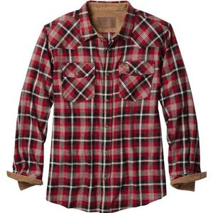 Legendary Whitetails Heren Shotgun Western flanellen overhemd button-down-shirt, Bullseye Plaid, medium