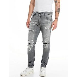 Replay heren mickym jeans, 096, medium grijs, 34W x 34L