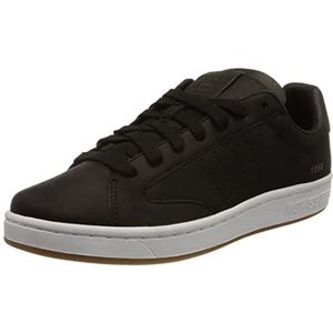 K-Swiss Lozan Klub Wax LTH sneakers voor heren, BLK/BLK/WHT/Gum, 44 EU