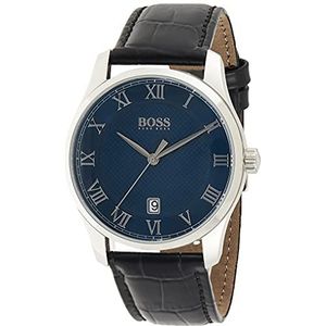 Boss Heren analoog quartz horloge met lederen band 1513741