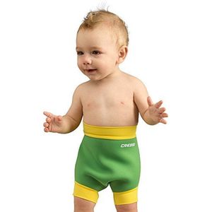 Cressi Kids' Herbruikbare Zwemluier Thermische Zwemkleding, Groen/Geel, 2X-Large/24 Maanden