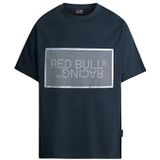 Red Bull Racing X Pepe Jeans Heren RBR MESH Film Logo TEE T-shirt, blauw (Dulwich Blue), L, Blauw (Dulwich Blue), L
