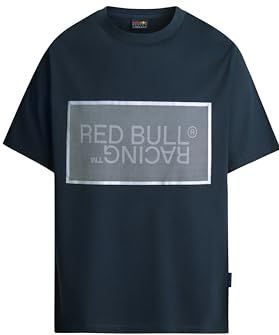Red Bull Racing X Pepe Jeans Heren RBR MESH Film Logo TEE T-shirt, blauw (Dulwich Blue), L, Blauw (Dulwich Blue), L