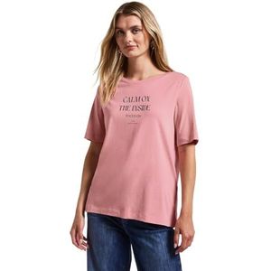 Street One - T-shirt - Zwart - Katoen-Modalmix