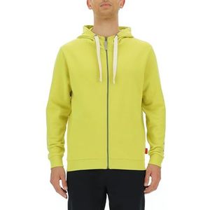 CITROËN O102941-I002 Capuchontrui met volledige ritssluiting, vintage logo, bedrukt, met zijzakken, C23W, lang T-shirt voor heren, Celery, maat XL