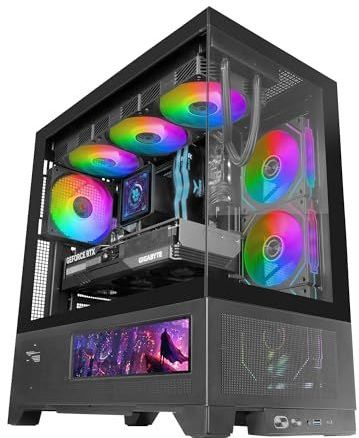 Mars Gaming - MC-LCDX - Gaming Behuizing - Met IPS Scherm 9,16 inch - Full Mesh