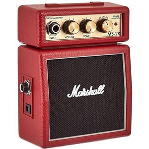 Marshall Mini gitaarversterker (Ms-2R) (rood)