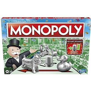 Monopoly Bordspel, familiespel voor volwassenen en kinderen, 2 tot 6 spelers, strategiespel voor kinderen, cadeau voor gezinnen, vanaf 8 jaar