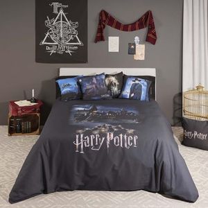 Belum Harry Potter dekbedovertrek voor 90 cm brede bedden, afmetingen: 155 x 220 cm, model: Go to Hogwarts