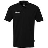 Kempa - Klassiek Poloshirt - Zwart - Piqué Katoen - Ademend en Licht
