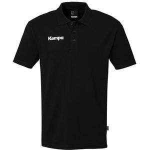 Kempa - Klassiek Poloshirt - Zwart - Piqué Katoen - Ademend en Licht