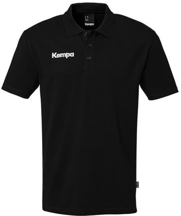 Kempa - Klassiek Poloshirt - Zwart - Piqué Katoen - Ademend en Licht