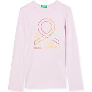 United Colors of Benetton T-shirt voor meisjes en meisjes, orchidee 07 m, XS