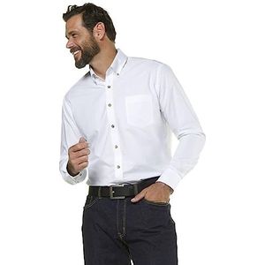 JP 1880 Klederdrachthemd voor heren, sneeuwwit, L