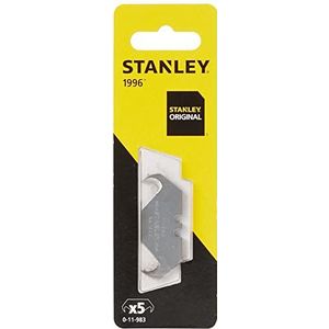 Stanley Haakmessen ""1996"" 0-11-983 (zonder gaten, bijzonder geschikt voor het snijden van verpakkingen, vloerbedekkingen en plastic bekistingen, 5 stuks)