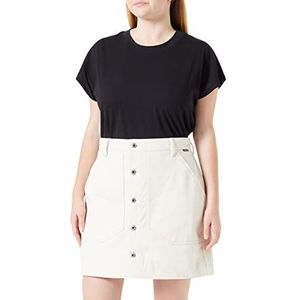 G-STAR RAW Vrouwen Workwear Button Skirt, beige/kaki (ecru D23000-D300-159), 23, beige/kaki (ecru D23000-d300-159), 23W