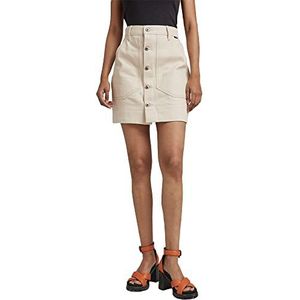 G-STAR RAW - Workwear Button Skirt - Beige/Kaki - Katoen