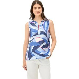 CECIL - Blouse - Marine - Wijde Blouse - Mouwloos - All-over Patroon