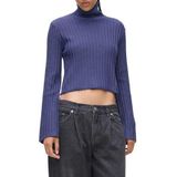 KARL LAGERFELD - Plisse - Trui - Donkerblauw / Zwart - Knitwear