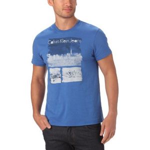 Calvin Klein Jeans Heren T-Shirt CMP85QJY600, blauw (674), 54
