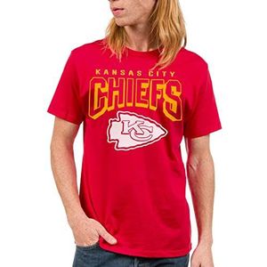 Junk Food Clothing x NFL - Kansas City Chiefs - Bold Logo - Unisex Adult Short Sleeve Fan T-Shirt for Men and Women - Size X-Large