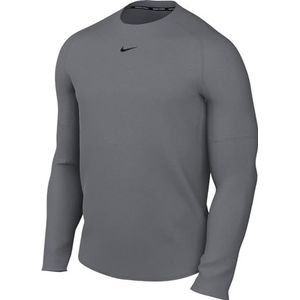 Nike FB7919-084 M NP DF Tight Top LS shirt met lange mouwen heren smoke grijs/zwart maat 2XL
